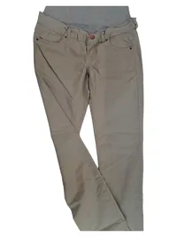 Mama Licious Umstandshose Chino Bauchband Damen Beige W28 L31 Casual 1