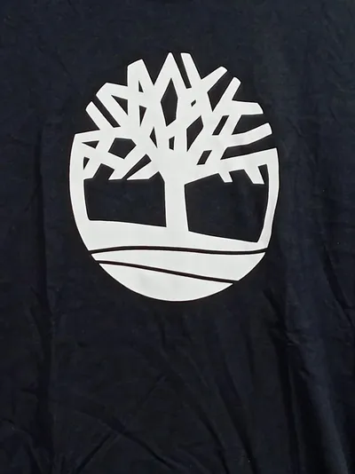 Timberland Herren T-Shirt Schwarz Gr. 36 Casual Logo-Print