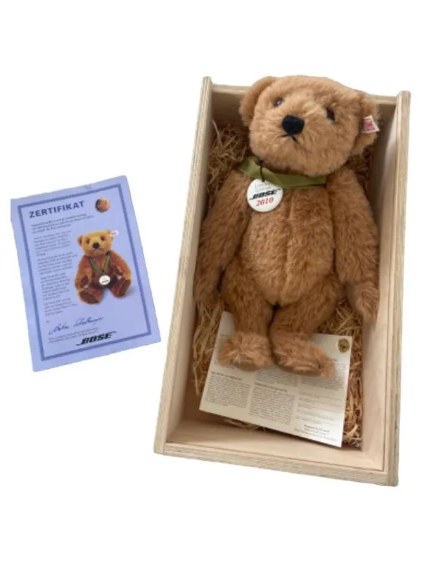 Bose Teddybär Limited Edition 2010 Kuscheltier Braun mit Zertifikat 30cm 1