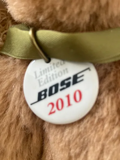 Bose Teddybär Limited Edition 2010 Kuscheltier Braun mit Zertifikat 30cm