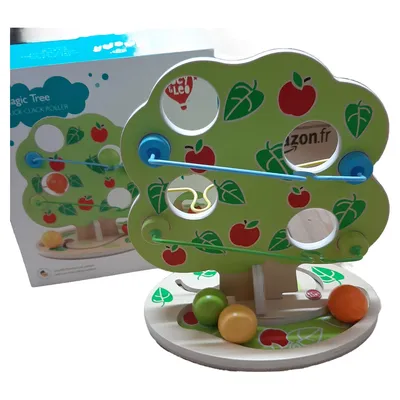 Lucy & Leo Magic Tree Motorikschleife Holz Motorikspielzeug Kinder ab 36 Monate