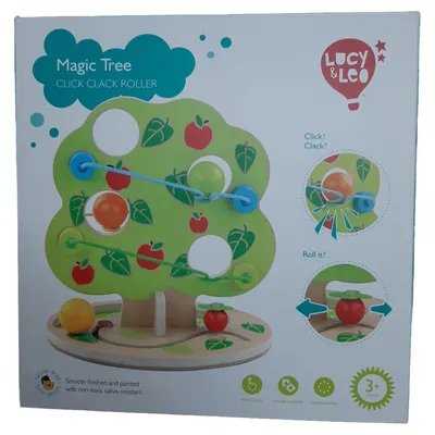 Lucy & Leo Magic Tree Motorikschleife Holz Motorikspielzeug Kinder ab 36 Monate