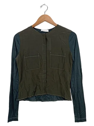 ST.EMILE Damen Hemdbluse Seide Gr. 34/XS Mehrfarbig Modern