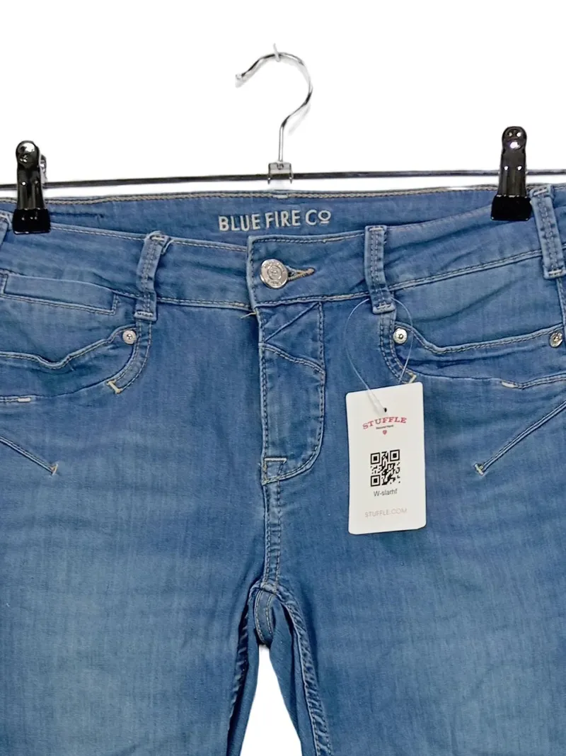 BLUE FIRE CO Damen Jeans Slim Fit Blau Gr. W29/38/M Casual 3