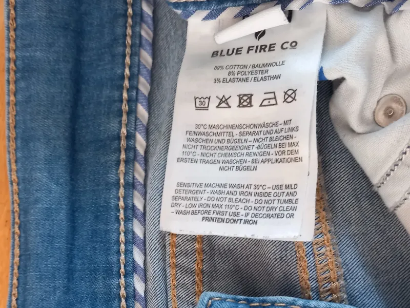 BLUE FIRE CO Damen Jeans Slim Fit Blau Gr. W29/38/M Casual 5