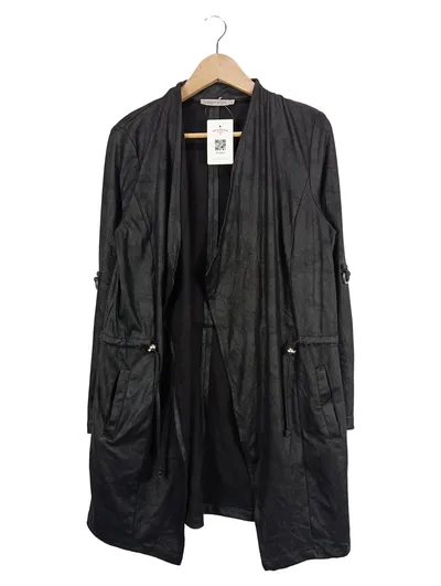 Dreamstar Damen Sweatjacke Gr. 38/M Schwarz Modern Polyamid