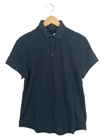Northland Damen Poloshirt Gr. 42/XL Schwarz Basic Kurzarm