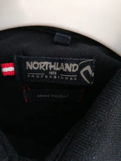 Northland Damen Poloshirt Gr. 42/XL Schwarz Basic Kurzarm