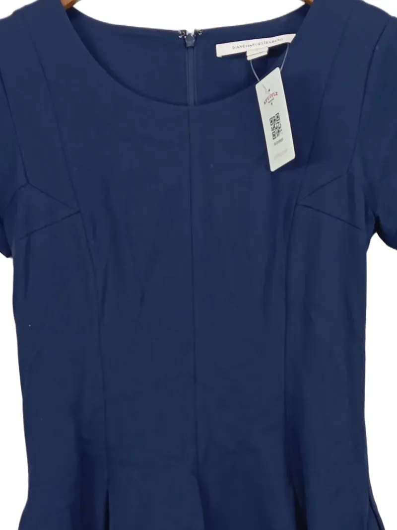 Diane von Furstenberg Damen Festliches Kleid Gr. 34/XS Blau Elegant 2