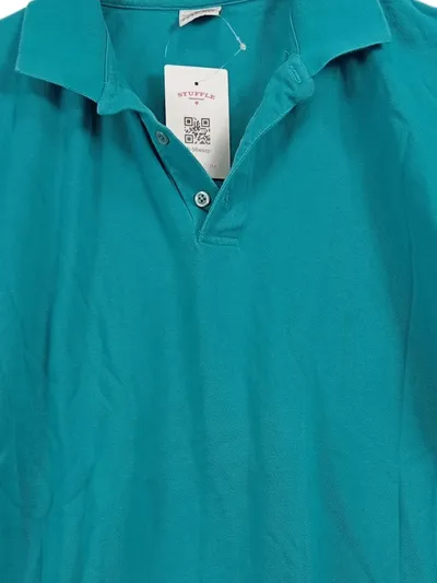 HAKRO Herren Poloshirt Türkis Gr. 54/XXL Kurzarm Baumwolle Uni