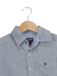 Blue Rebel Kinder Hemd Langarm Gestreift Blau Gr. 134/140 Baumwolle 6