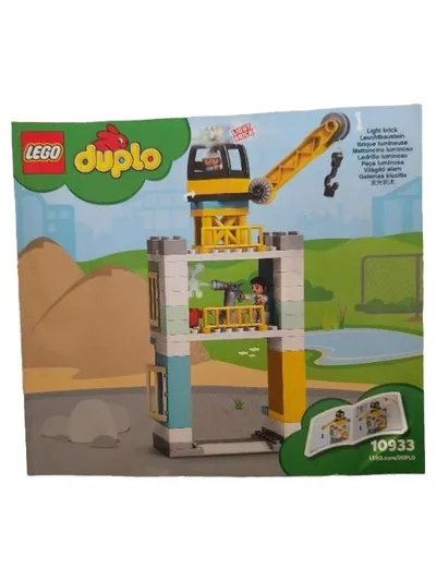 LEGO Duplo 10933 Kran Baustelle Leuchtstein Bausteine ab 2 Jahre
