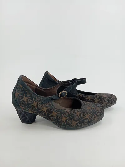 Think! Damen Ballerinas Mary Jane Klassisch Mehrfarbig Gr. 36.5