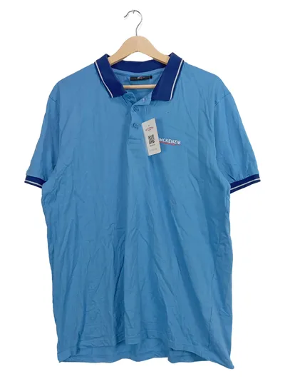 McKenzie Herren Poloshirt Gr. 40/XXS Blau Casual