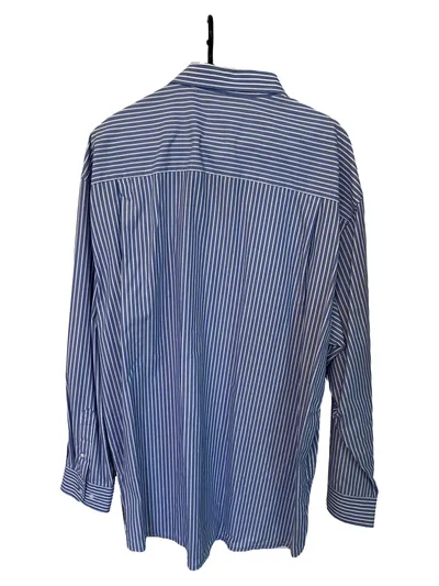 Camargue Business Hemd Herren Blau Weiß Gestreift Langarm Gr. 56;3XL