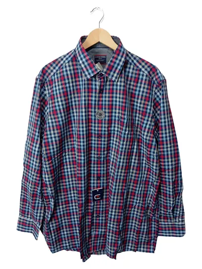 Casa Moda Herren Business Hemd Karo Mehrfarbig Gr. 44/XS Langarm