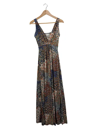 Apricot Damen Maxikleid Bohemian Muster Mehrfarbig Gr. 36/S Sommerkleid