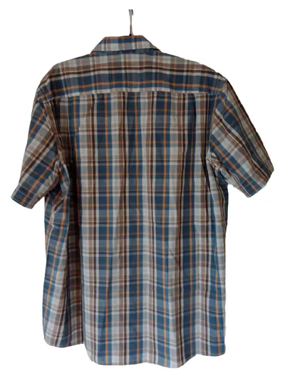 Casa Moda Herren Kurzarm Karohemd Gr. 44/XS Mehrfarbig Casual Baumwolle