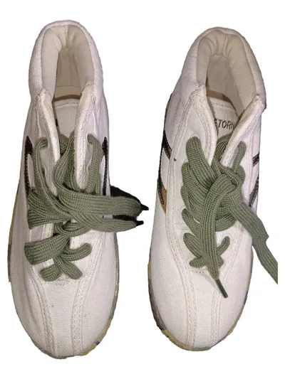 Tretorn Kinder Sneaker Schnürschuhe Gr. 34 Weiß Casual Camouflage