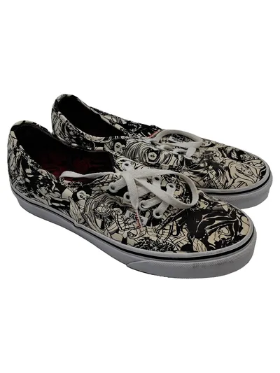 Vans Authentic Sneaker Damen Gr. 38 Low Top Grafik Print Freizeit Schuhe