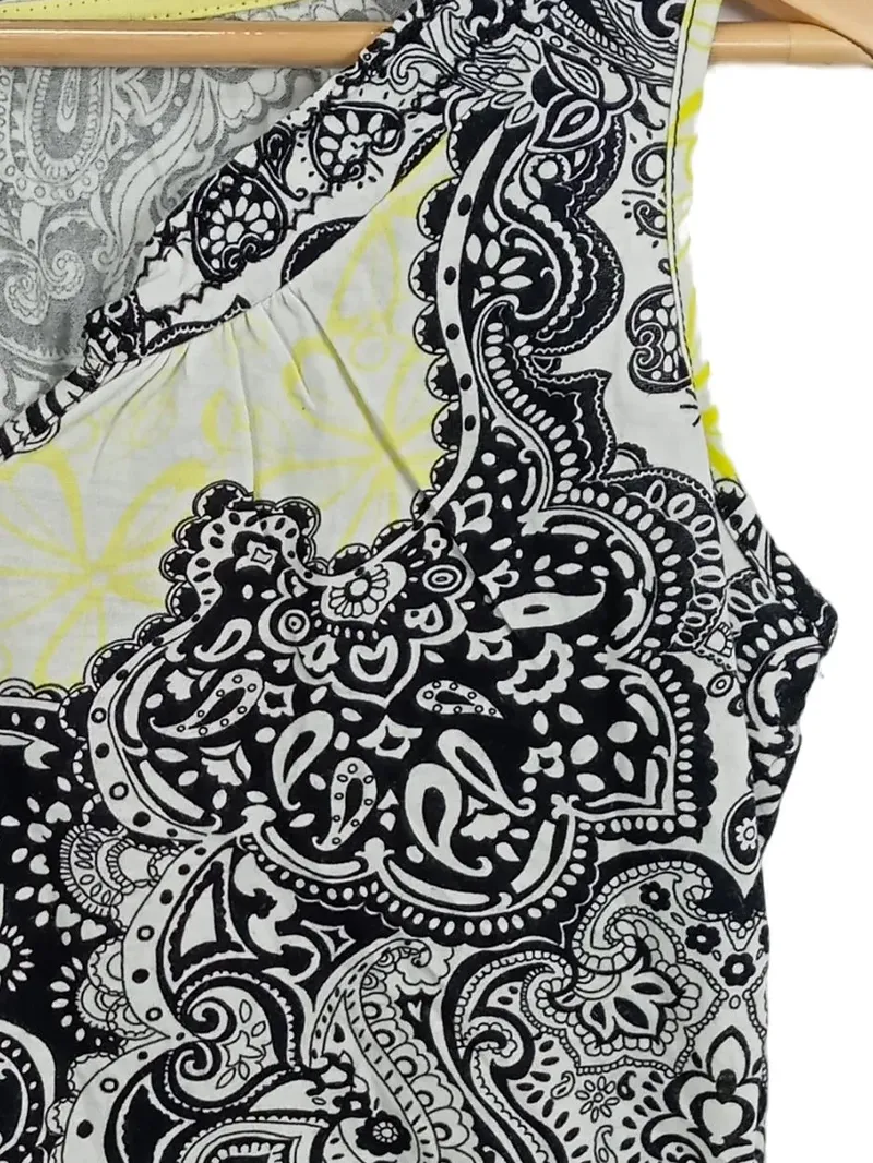 AWG Damen T-Shirt Paisley Muster S Mehrfarbig 3