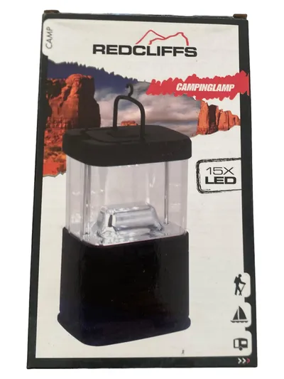 Redcliffs Laterne Outdoor Schwarz Kunststoff 18cm