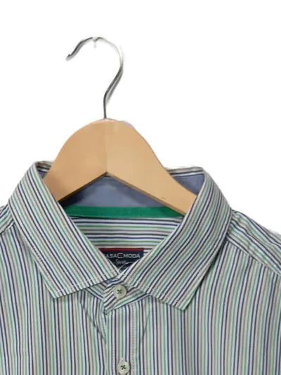 Casa Moda Herren Kurzarm Hemd Gestreift Mehrfarbig Gr. 44/XS