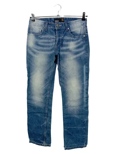 SMOG Herren Destroyed Jeans W29/L30 Blau Denim Used Look Casual Hose