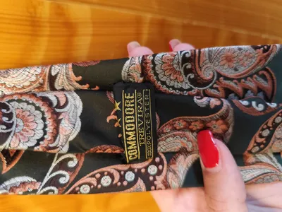 Commodore Krawatte Herren Paisley Mehrfarbig Klassisch Business Elegant