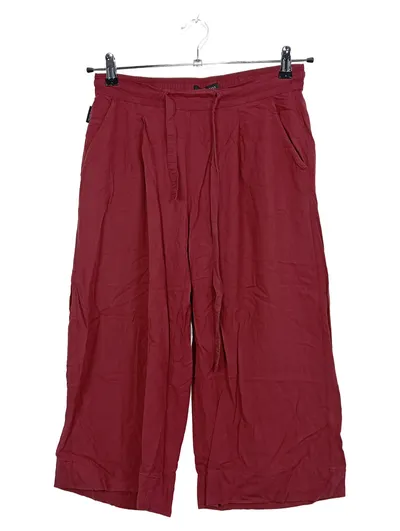 recolution Damen Stoffhose Culotte Rot Viskose Gr. M/38 Weites Bein