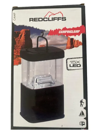 Redcliffs Campinglampe LED Laterne Outdoor Schwarz 18cm