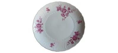 Royal Tettau Bavaria Platzteller Porzellan Rosen rosa weiß 24 cm