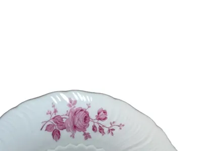 Royal Tettau Bavaria Platzteller Porzellan Rosen rosa weiß 24 cm