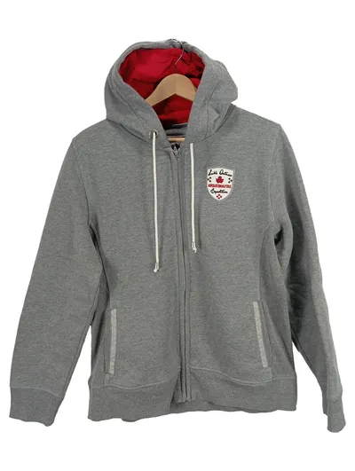 Arqueonautas Damen Kapuzenpullover Hoodie Gr. XXL Grau Meliert Freizeit