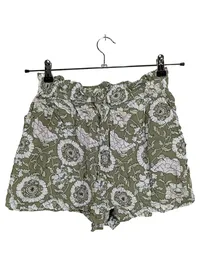 BROADWAY COLLECTION Damen Shorts Blumenmuster Mehrfarbig Gr. S Casual Raffungen 1
