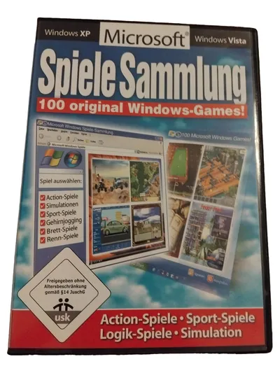 Microsoft PC Spiele Sammlung 100 Spiele Action Simulation Sport Rennen