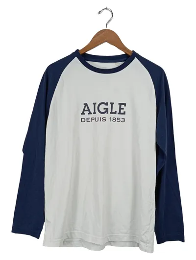 Aigle Langarmshirt Herren Gr. 42 Mehrfarbig Casual Logo-Print