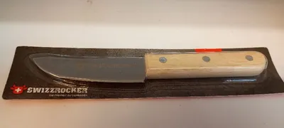 SWIZZROCKER Messer Küchenmesser Edelstahl Holzgriff 19 cm Klassisch
