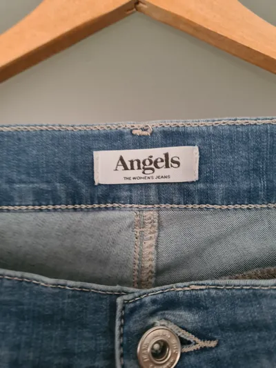 ANGELS Damen Jeans Regular Fit Hellblau Gr. 38 W29 Stretch Hose