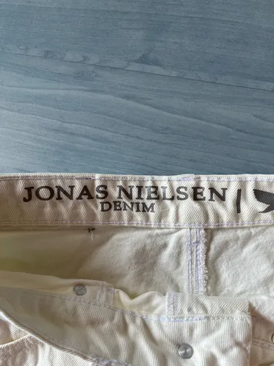 Jonas Nielsen Stockholm Jeans Shorts Damen Beige Gr. S 36 Baumwolle