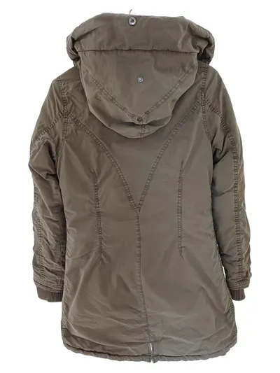 Urban Classics Damen Parka Gr. 34/XS Oliv Casual Winterjacke Kapuze