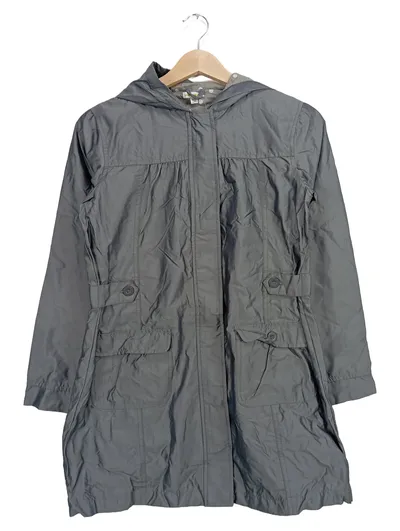 Vertbaudet Kinder Regenjacke mit Kapuze Grau Gr. 152 Praktisch