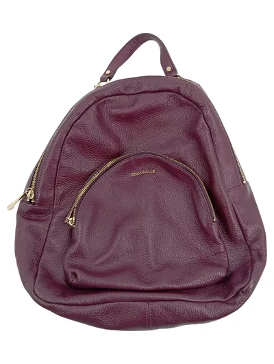 Coccinelle Rucksack Damen Leder Lila Elegant
