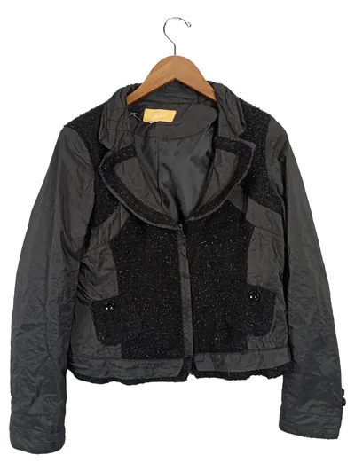 BiBA Damen Blazer Jacke Gr. 42 Schwarz Modern Elegant