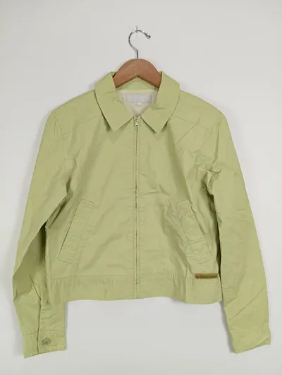 Sistazwear Damen Leichte Jacke Gr. 36/S Grün Casual Baumwolle
