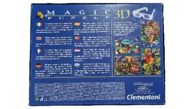 Clementoni Magic 3D Puzzle 1000 Teile Unterwasserwelt Delfin