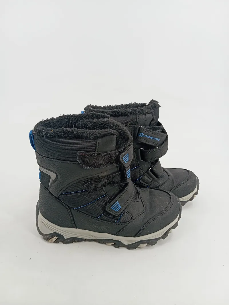 Alpine Pro Kinder Schneestiefel Winterstiefel Gr. 30 Schwarz Outdoor 2