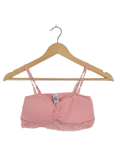 Cubus Damen Bandeau BH Rosa Spitze Gr. M Polyamid Feminin