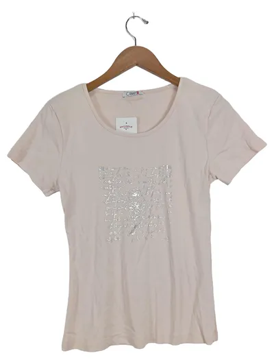 Carnaby Damen T-Shirt Gr. 2 Rosa Casual mit Schriftzug