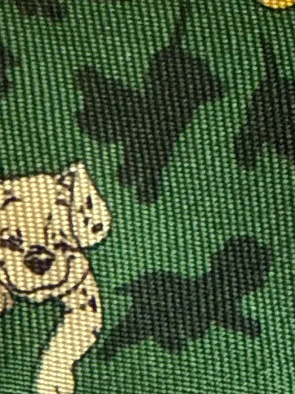 Disney Classic Krawatte 101 Dalmatiner Seide Grün Herren Made in Italy 8